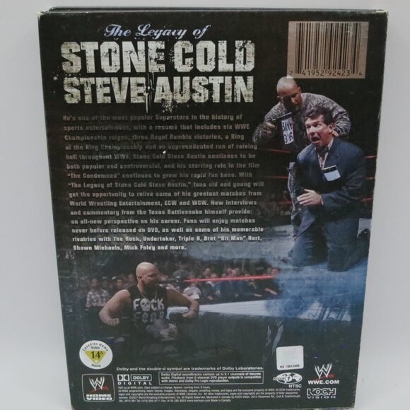 The Legacy of Stone Cold Steve Austin Three Dixc DVD WWE 2007 - Picture 2 of 7